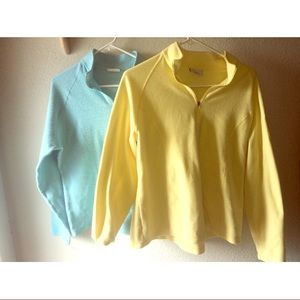 L.L. Bean Quarter Zip Fleece Pullover Bundle